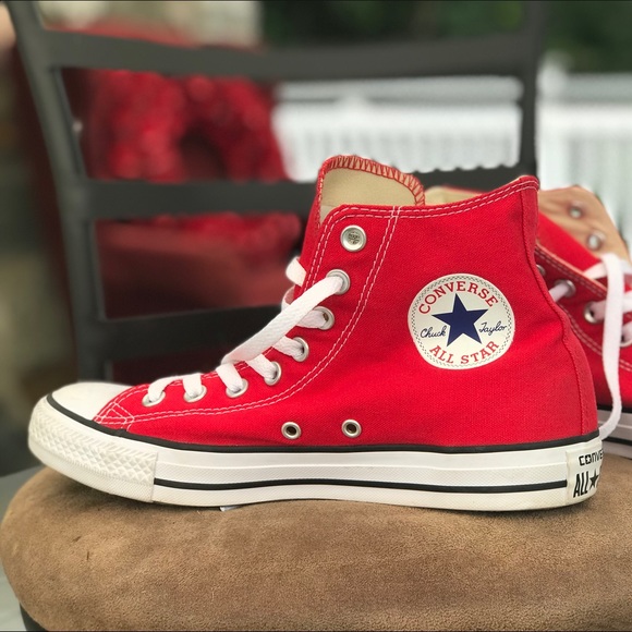 Converse Shoes - Red Converse All Star Chuck Taylor size 9